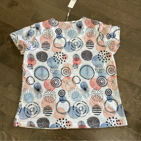 Coco Y Club Size XXL Multi Color Short Sleeve Top NWT - Picture 6 of 7